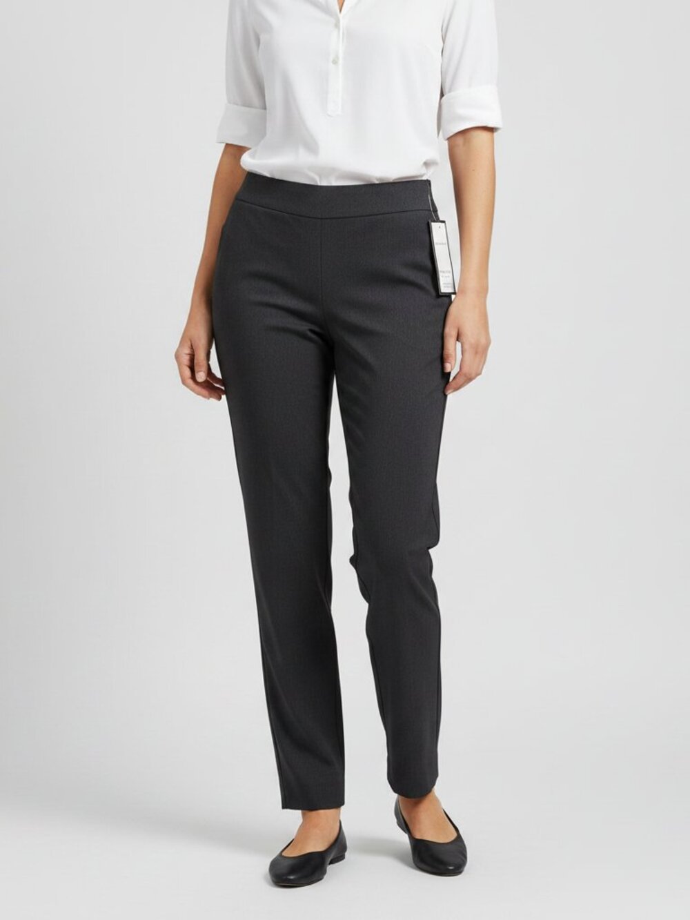 Charter Club Cambridge Skinny NWT Dress Pants Greystone Heather